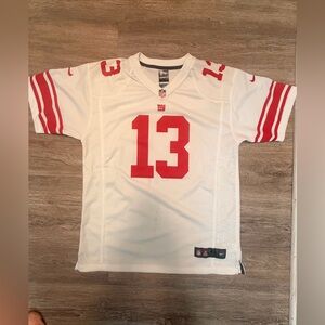 Nike New York Giants Beckham Jr.  #13 White & Red Football Jersey